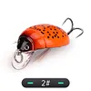 5Pcs Cicada Bait 3.8cm 4g Fishing Lure Artificial Ladybug Fishing Bait Hard Bait