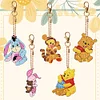 5pcs DIY Winnie the Pooh Diamond Painting Double-Sided Keychains
