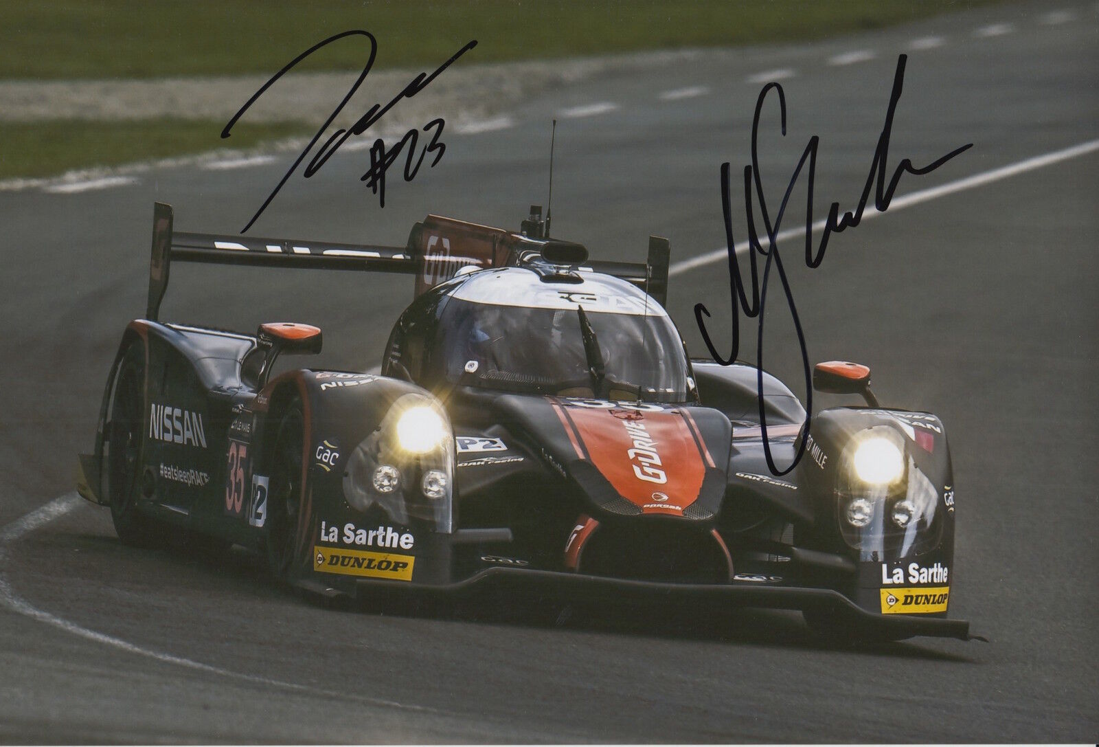 Jann Mardenborough and Mark Shulzhitskiy Hand Signed G-Drive 12x8 Photo Poster painting 22.