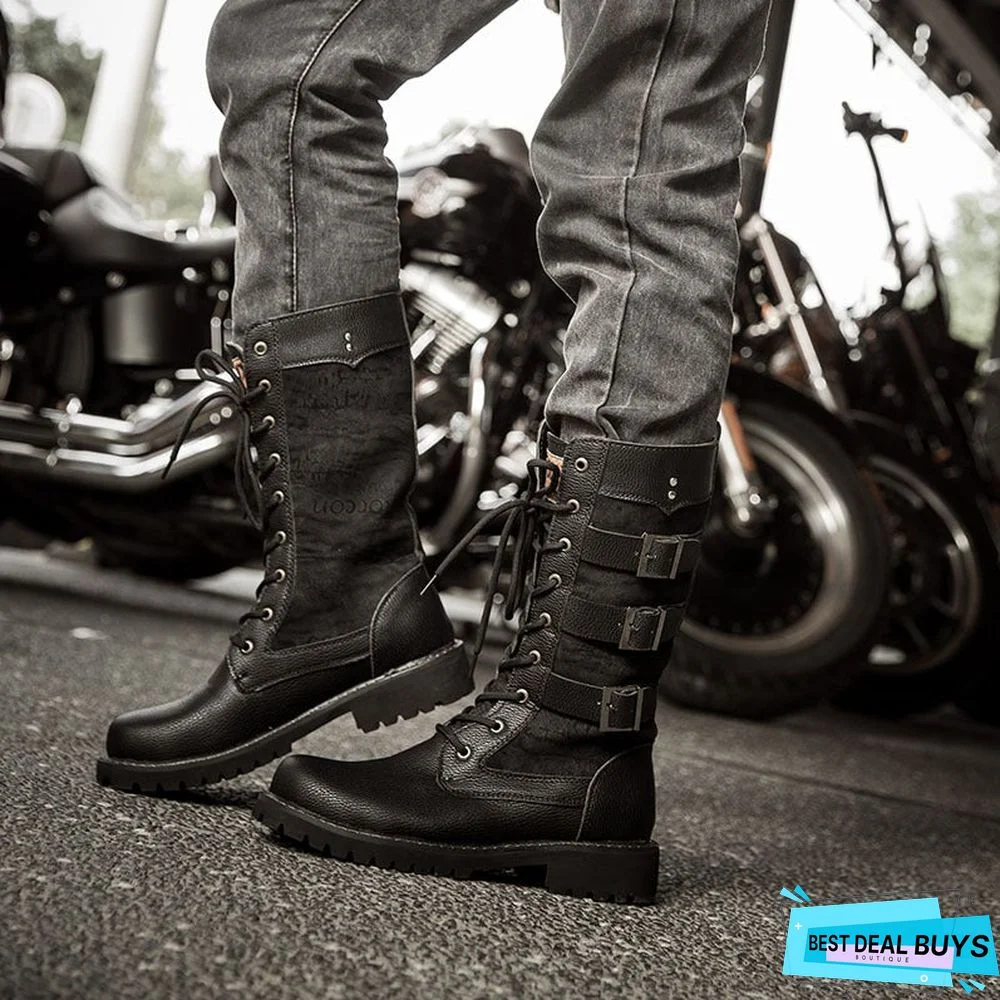 Vintage British Men's Oversized Work Boots
