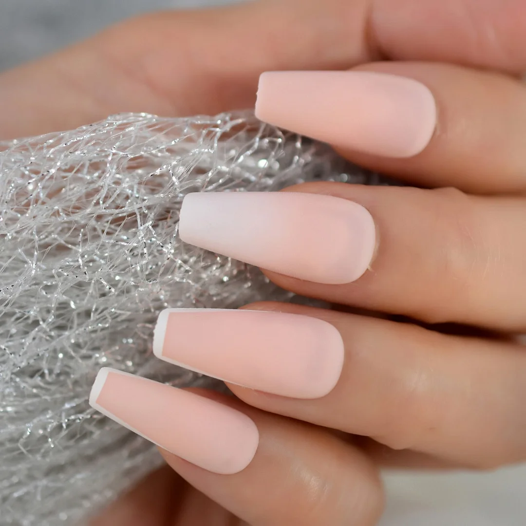 Light Pink Oval Fake Nails Daily Style Gold Glitter MOO Short Nail Art Tips Press on Nails Shimmer Manicure Tip with Adhesive-Nail Inspo