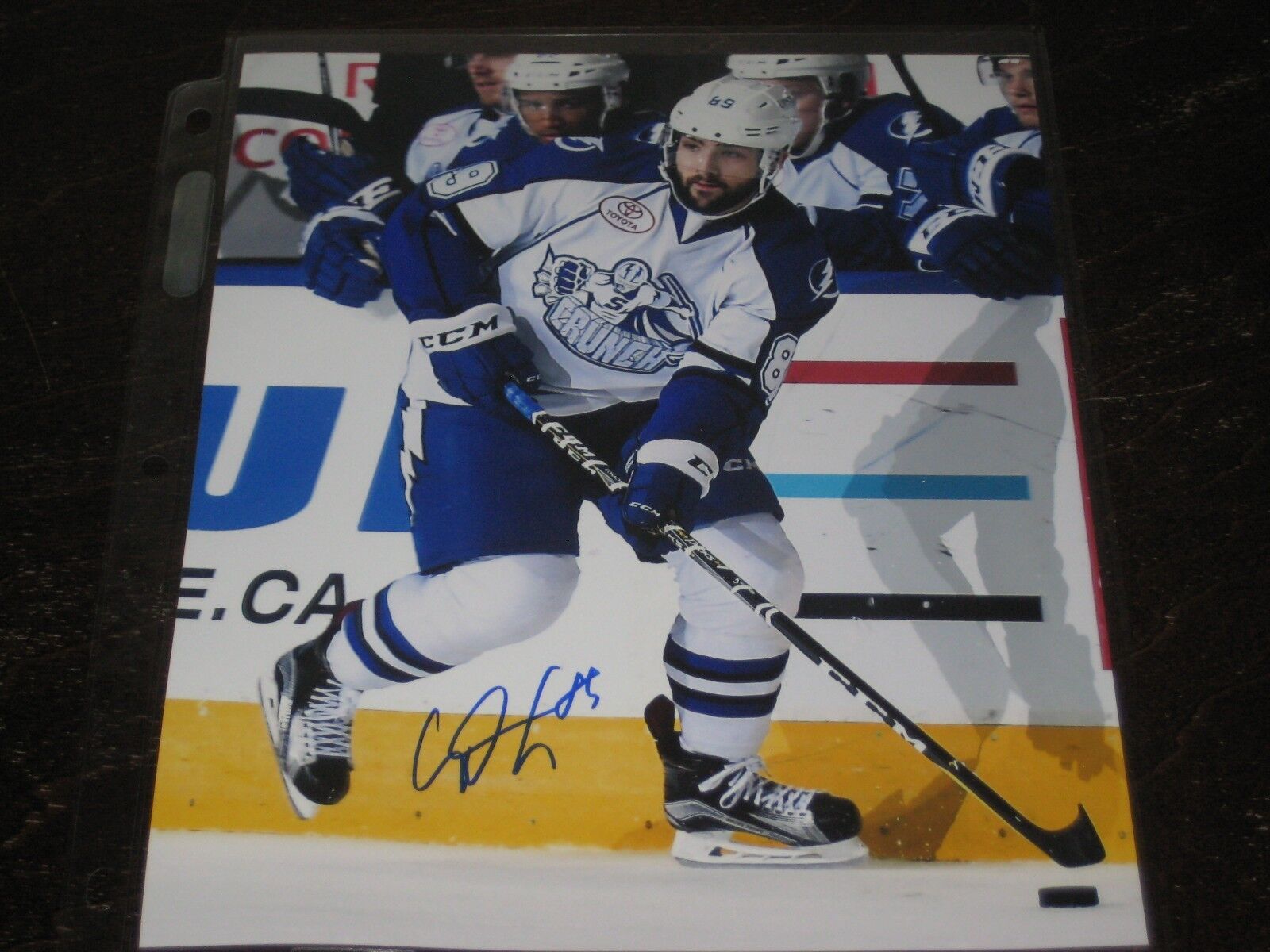 CORY CONACHER autographed SYRACUSE CRUNCH 8X10 Photo Poster painting