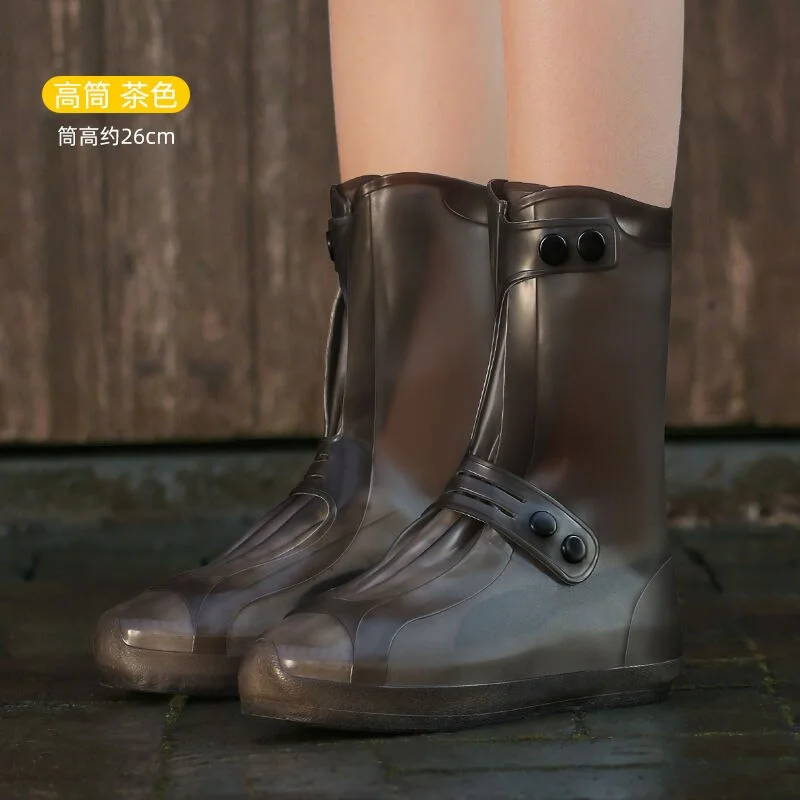 Waterproof Shoe Cover Men's Shoe Women's Water Resistant Protective Boots Thick Non-Slip Wear-Resistant Foot Sleeve Rain Boots