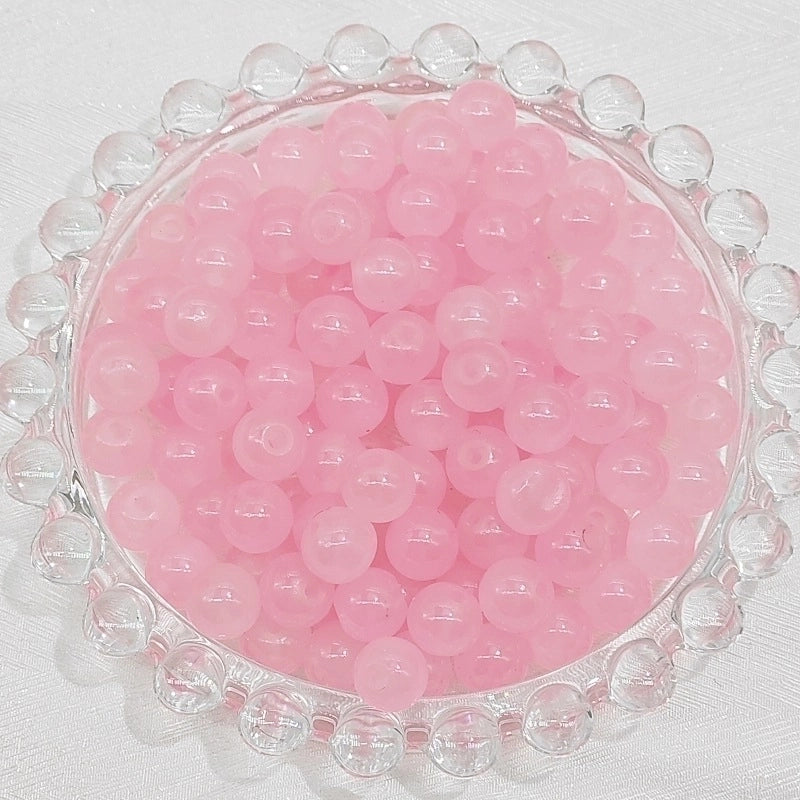 50 PCS/Package Diameter 4mm Diameter 6 Mm Glass Round Beads
