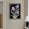 DIY Pearl Painting Iris with Frame for Home Wall Decor(30x40cm)