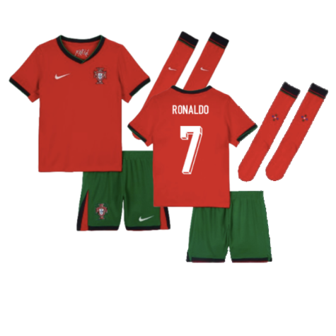 Portugal Cristiano Ronaldo 7 Heimtrikot Kinder Minikit EM 2024