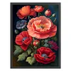 Poppy Flower - 11CT Stamped Cross Stitch 40*55cm/15.75*21.65in