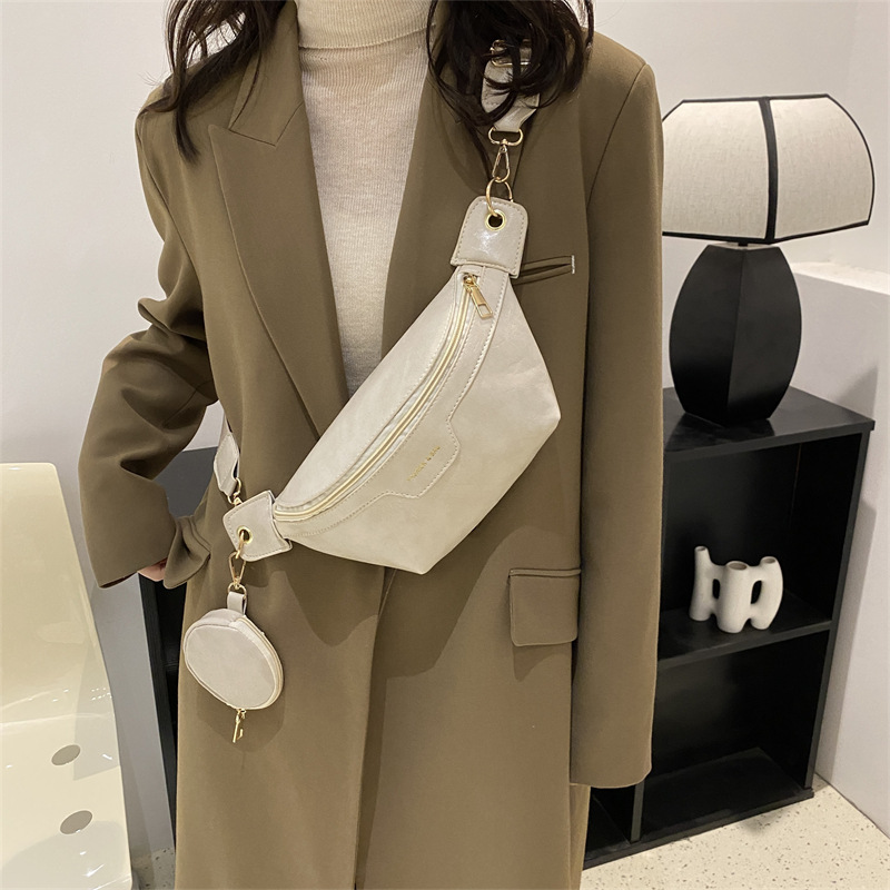 Solid Color Fashion Casual Foreign Style Small Hanging Bag