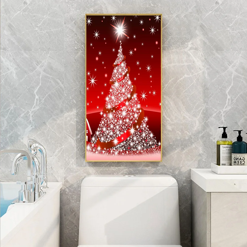 Diamond Painting - Full Round Drill - Christmas Tree(40*80cm)