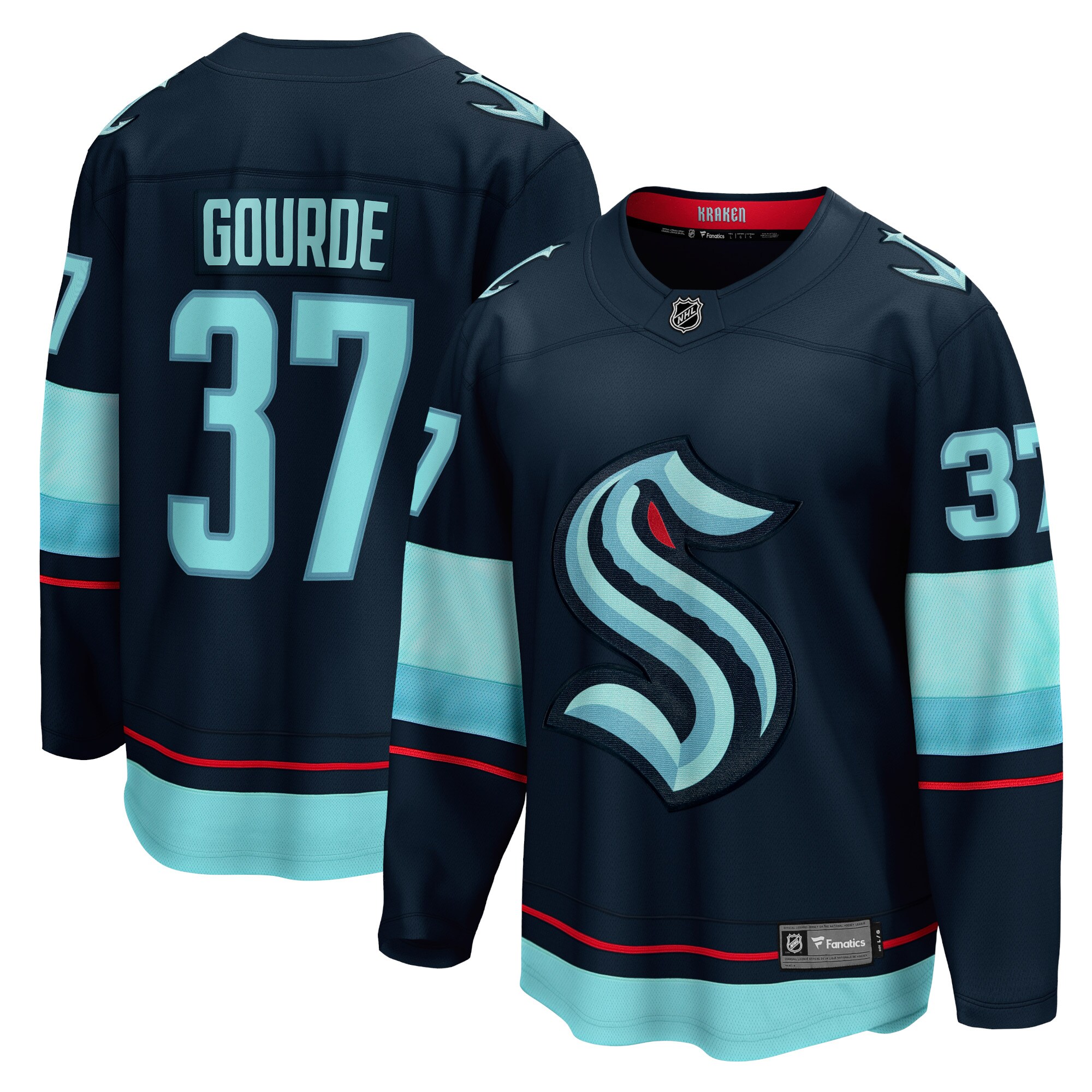 Yanni Gourde Seattle Kraken Fanatics Home Breakaway   Jersey &ndash; Deep Sea Blue mysite