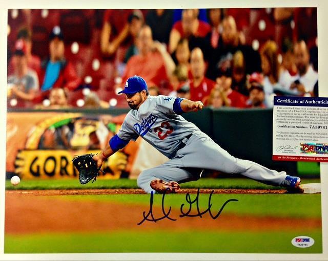 ADRIAN GONZALEZ Autograph DODGERS Signed 11x14 Photo Poster painting PSA/DNA ITP Witness COA (a)