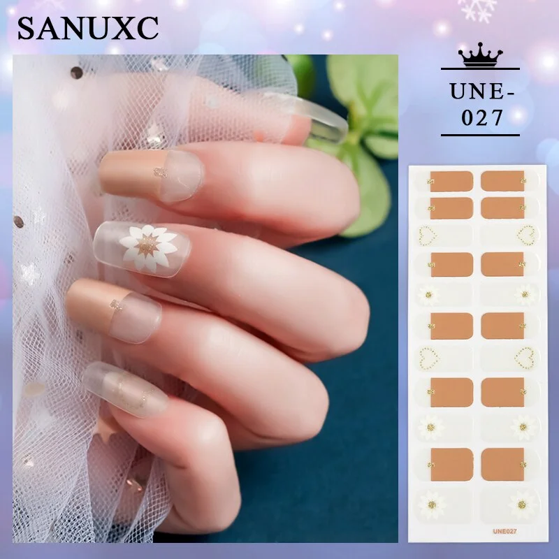Churchf 22 Tips Shiny Nail Polish Stickers Wholesale Nail Art Decoration Decals Fashion Nail Stickers for Woment Manicure Gifts-Nail Inspo-Outfit Ideas