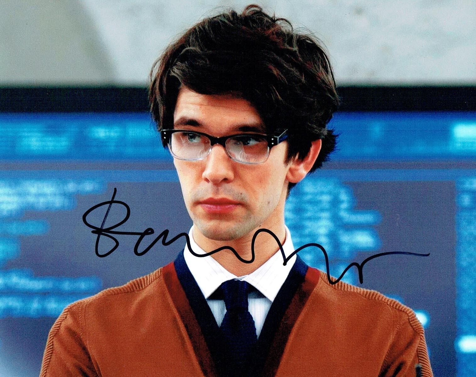 Ben WHISHAW SIGNED James Bond Q 10x8 Photo Poster painting 1 Autograph AFTAL COA SKYFALL RARE