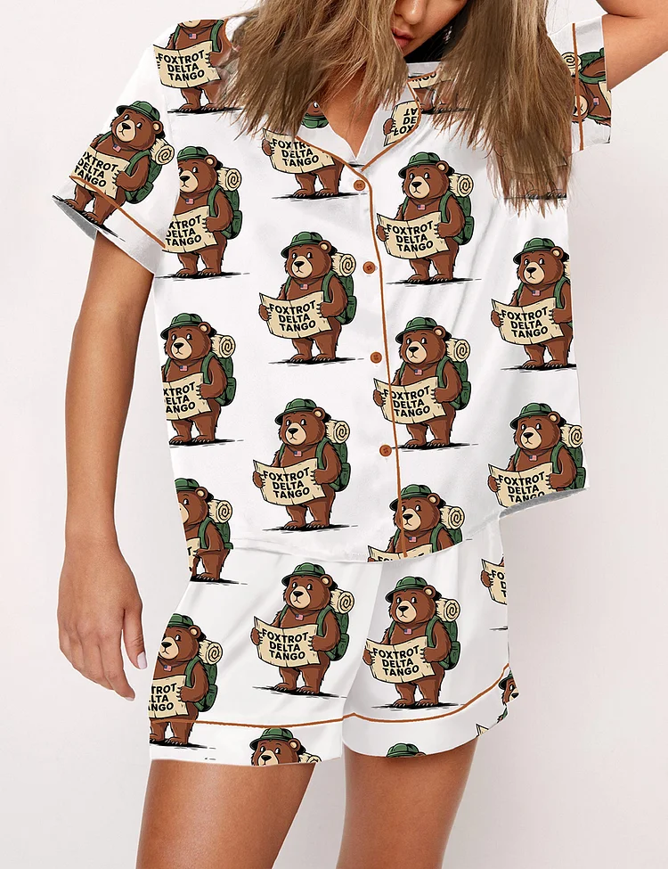 Women's Foxtrot Delta Tango Bear FDT Pajama Set
