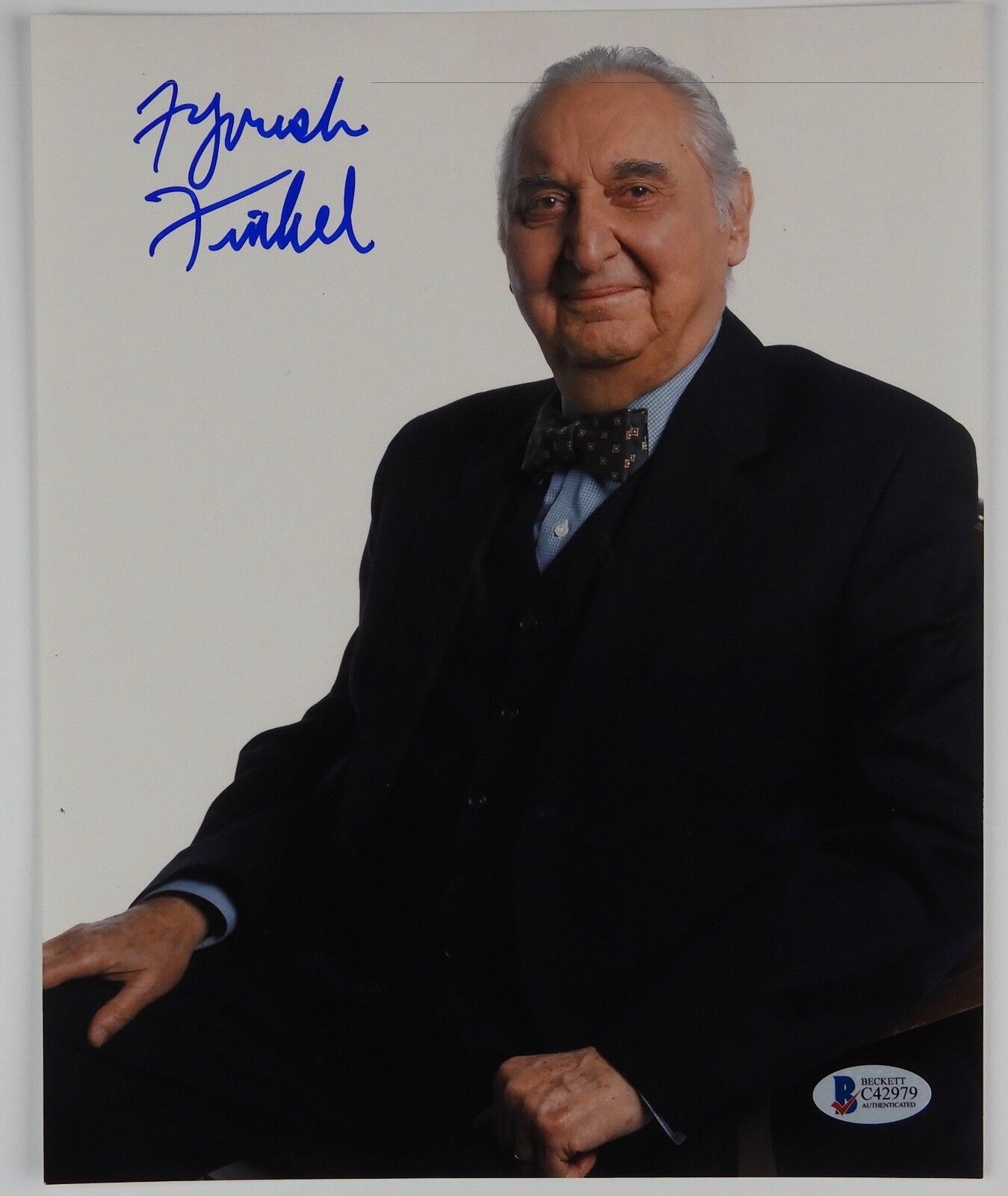 Fyvush Finkel signed autograph Photo Poster painting 8 x 10 BAS COA Beckett