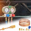 72 Inch Oil Pressure Line Gauge Kit Copper Set of Copper Tube and Threaded Parts