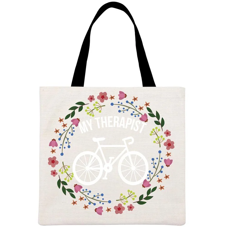 ride Printed Linen Bag-Annaletters