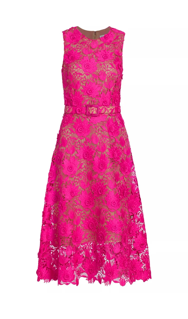 Long Embroidered Dress Rose Dreams main image 1