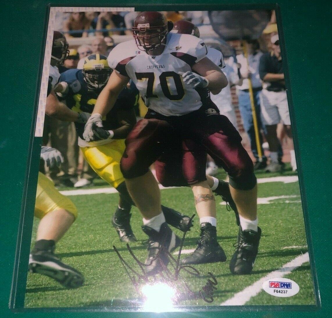 Adam Keift signed Central Michigan Chippewas 8x10 Photo Poster painting PSA