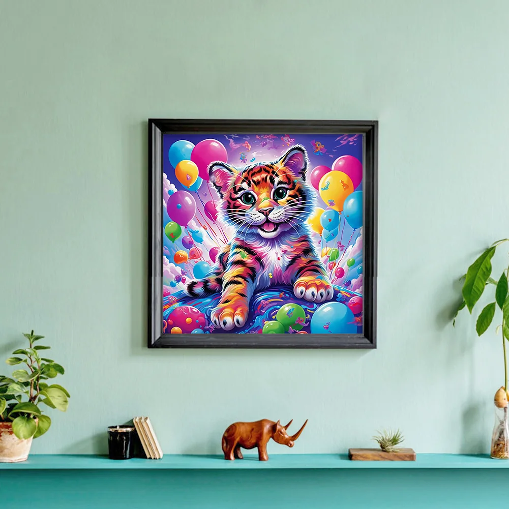 Diamond Painting - Full Round Drill - Tiger(Canvas|30*30cm)