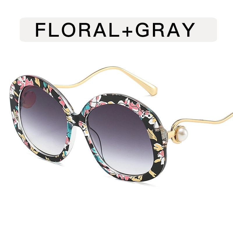 Vacation Minimalist Color Block Ac Round Frame Full Frame Women’s Sunglasses