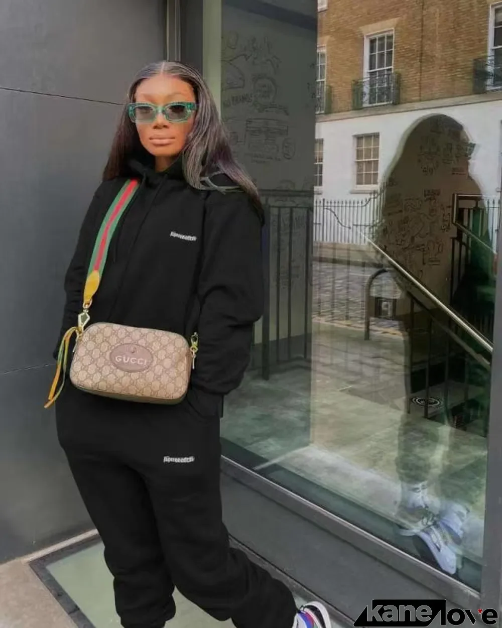Letter Print Hoodie Top And Pants 2 Piece Sets
