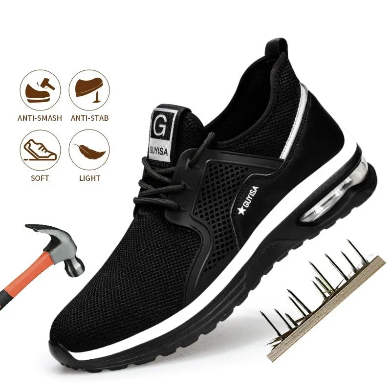 Letclo™ Ultra-Light Breathable Steel Toe Non-Slip Work Shoes letclo Letclo