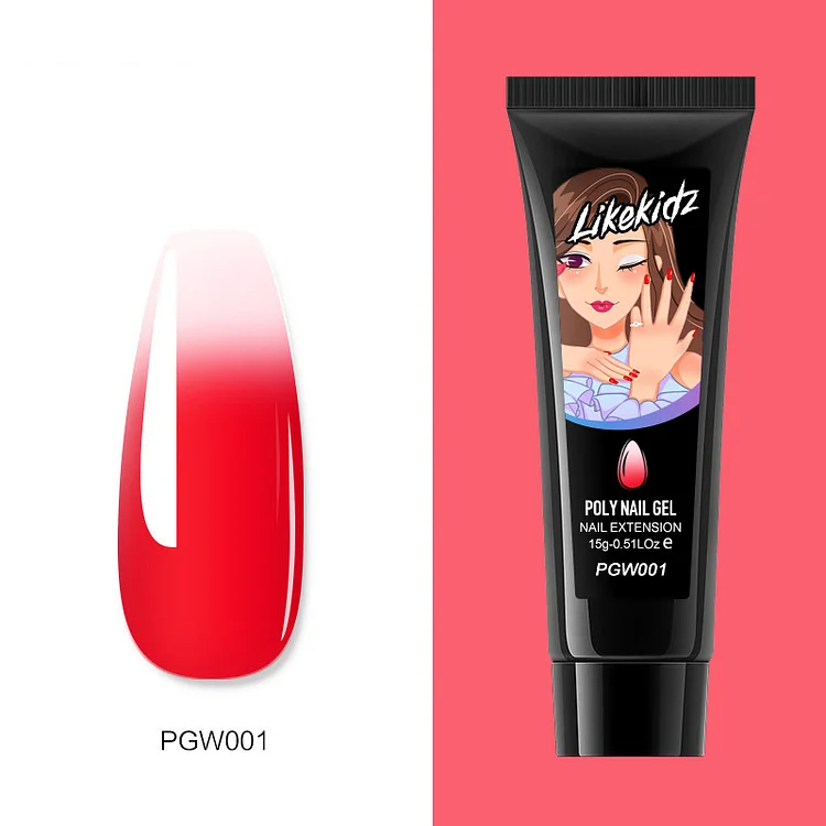 Poly Nail Gel - Watermelon Red