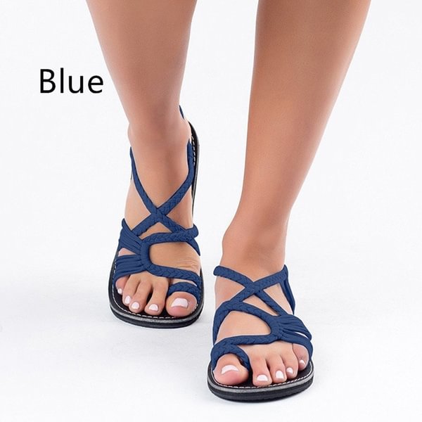 TeeYours Women Fashion Herringbone Sandals Ladies Flat Hollow Roman Shoes Clip Toe Summer Shoes - Shop Trendy Women's Fashion | TeeYours