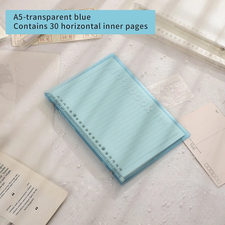 JOURNALSAYA5/B5 10-hole Binder Refill Paper 30 Sheets/ Book Simple Soft Cover