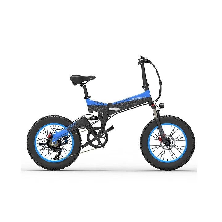 LANKELEISI X3000 Plus Folding Electric Mountain Bike 48V 1000W Motor 17.5Ah Battery