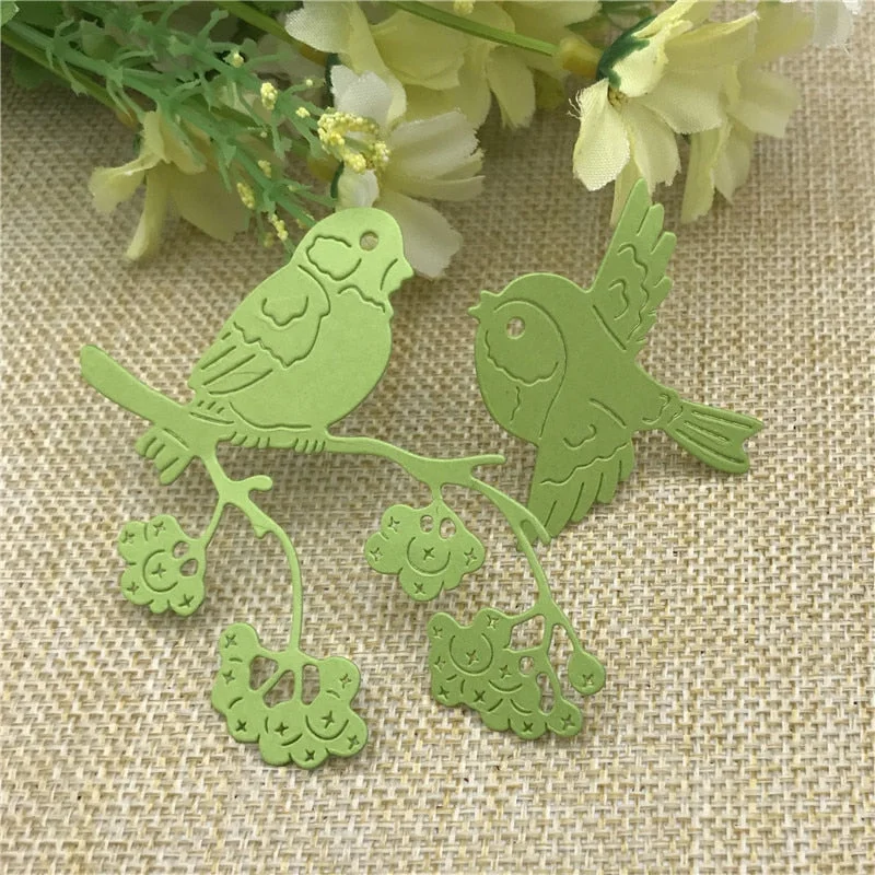 Birds on the tree Metal Cutting Dies Stencil for DIY Scrapbooking Album Embossing Paper Cards Deco Crafts Die Cuts