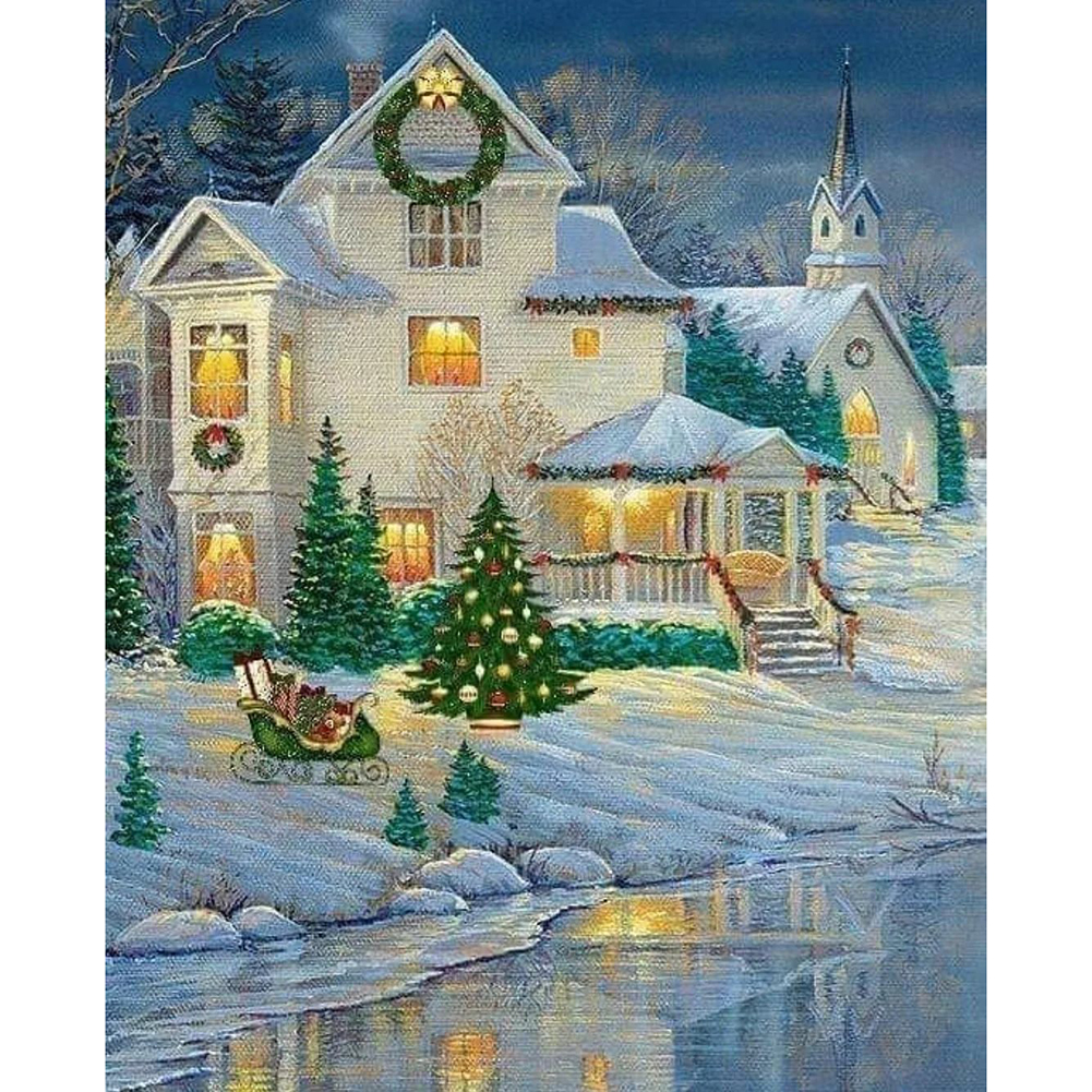 

Christmas Night - Round Drill Diamond Painting - 30*40CM, 501 Original