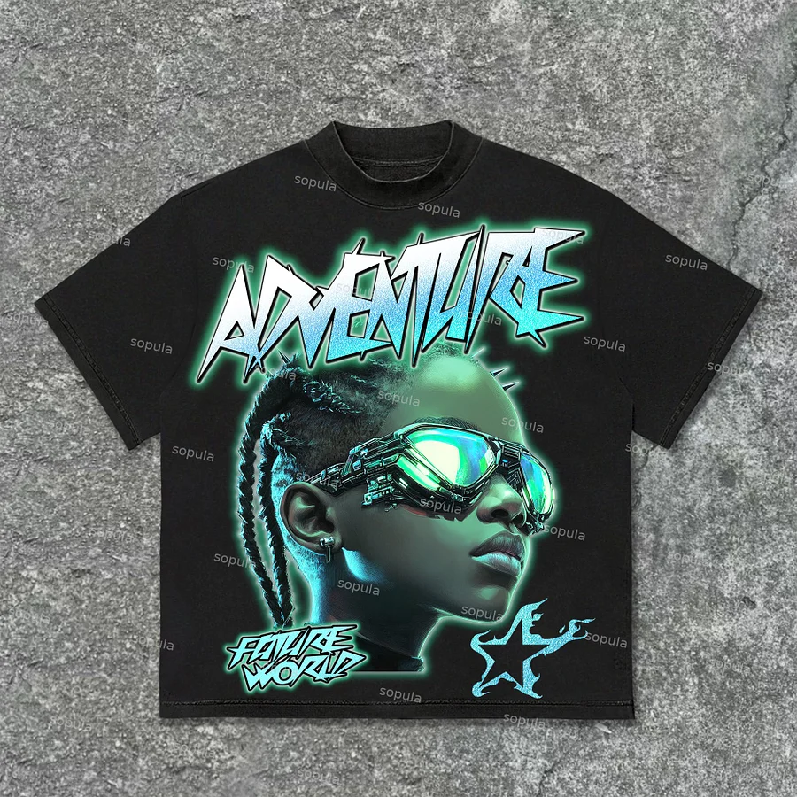 Sopula Studio The Future Graphic Print Cotton T-Shirt