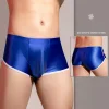 Men's Sexy High Elastic Shiny Boxer Shorts