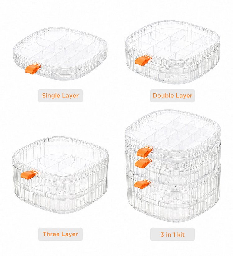 Clear Stackable Storage Jewelry Display Box