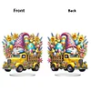 Diamond Painting Acrylic Easter Gnome Car Desktop Decors for Home Office