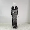 Maternity Photography Long Dress V-neck Maxi Lace Dress