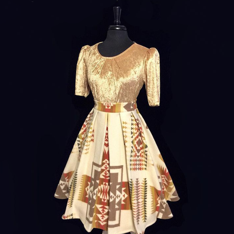 Native Women Casual Printed 311a Maxi cotton Aaliyah Dress 5831