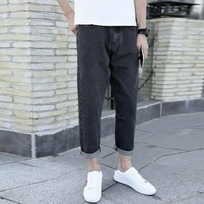 Jeans Men's Fashion Brand Loose And Versatile Wide Leg Straight Tube Harlan Casual Long Pants Harem Pants Free Shipping