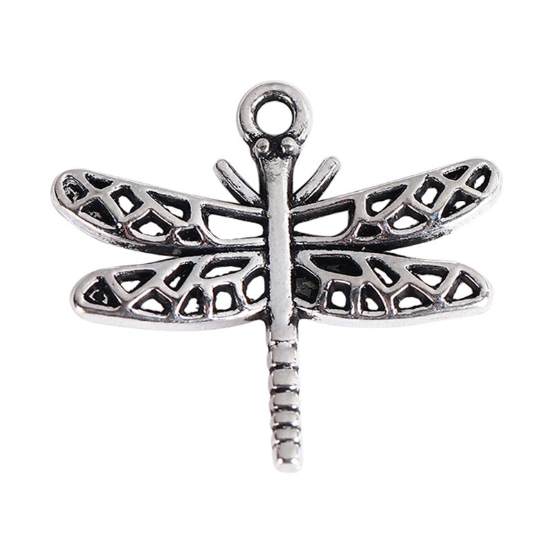 50 PCS/Package 17 * 16mm 20*16mm 21*20mm Alloy Dragonfly Pendant Jewelry Accessories