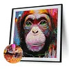 Diamond Painting -DIY Round Drill Monkey Animal