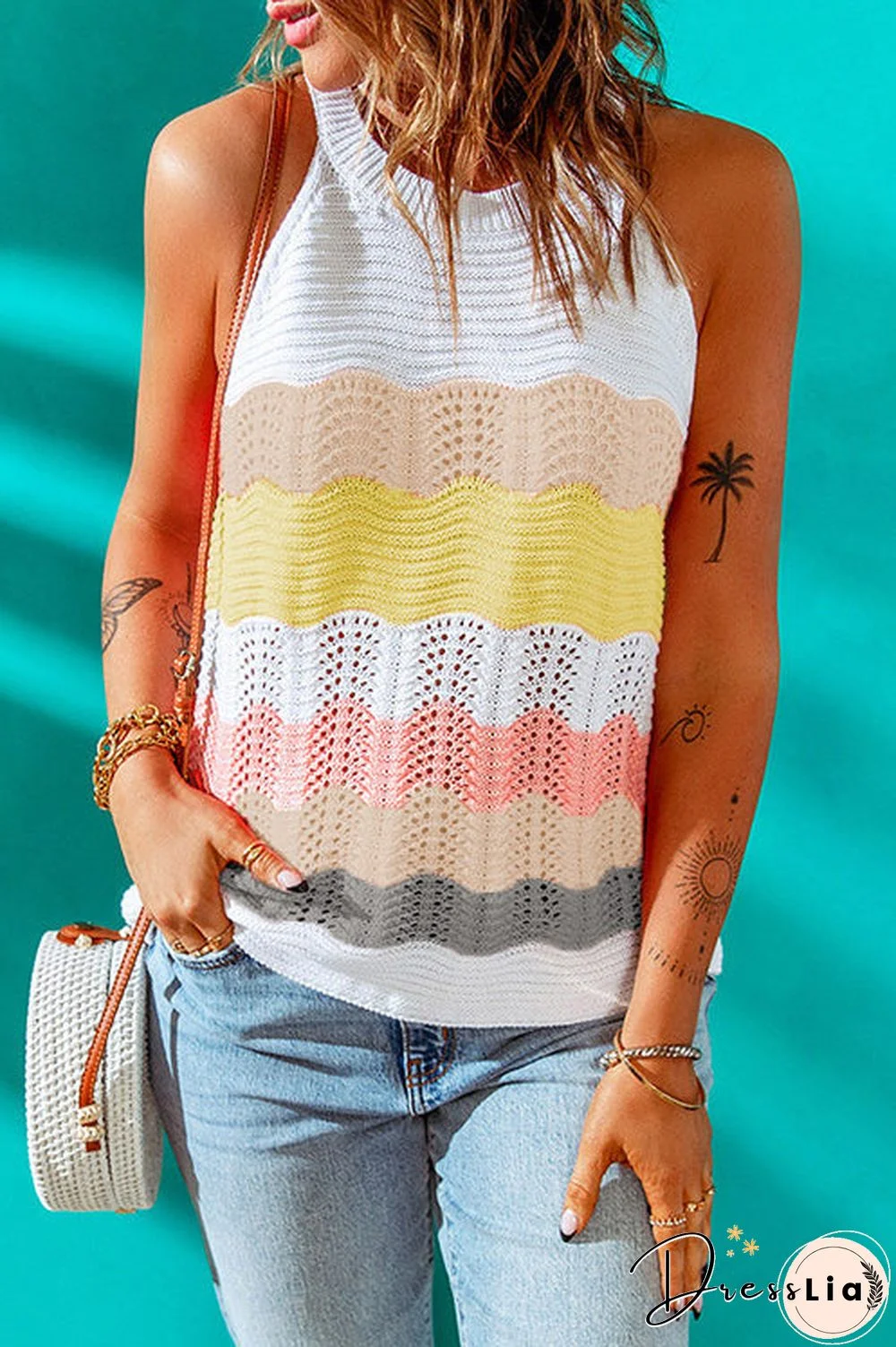 Colorblock Tank Top