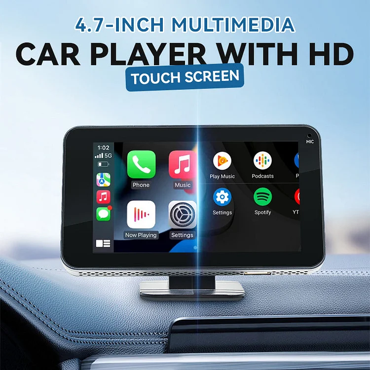 Autoradio Multimediale da 4,7 Pollici con Touchscreen HD per Auto