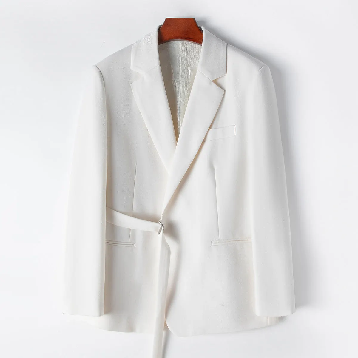 Women's Silken Belted Blazer &ndash; Fluid Drape for Day to Evening &ndash; view 2