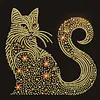 Diamond Painting-DIY Crystal Rhinestone Long-tailed Cat