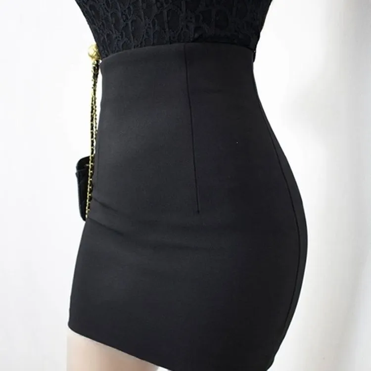 High-Waisted Bodycon Mini Skirt
