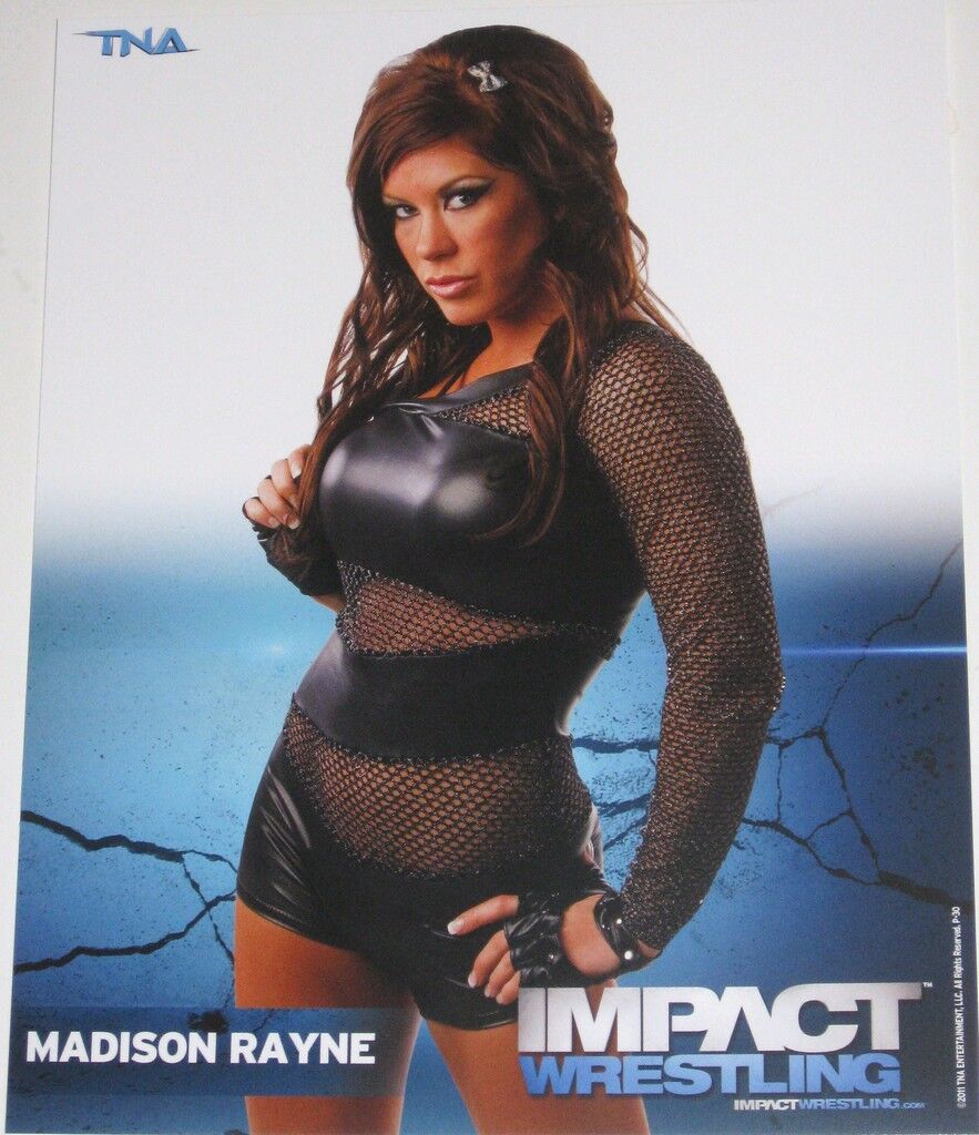 TNA MADISON RAYNE P-30 OFFICIAL LICENSED 8X10 PROMO Photo Poster painting