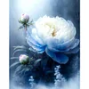 White Peony Flower - 11CT Stamped Cross Stitch 40*50cm/15.75*19.69in