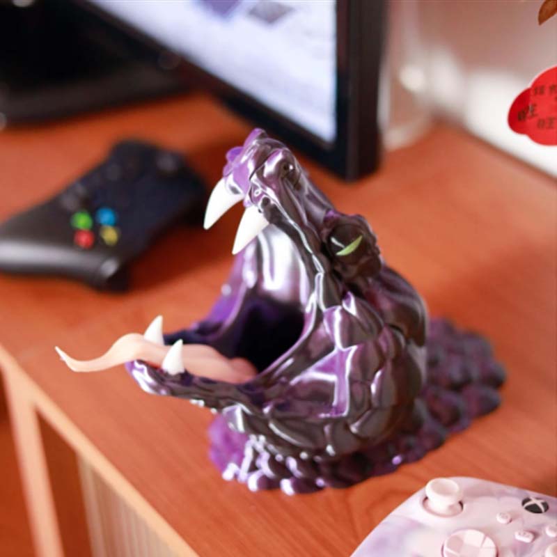 Snake-Shaped Magnetic Game Controller Stand